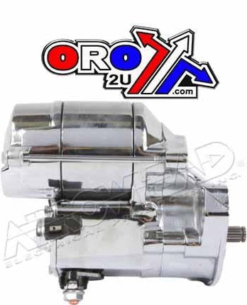 Starter Motor HD 1.4 Kw 89-06, Harley Davidson, Chrome, Arrowhead SHD0006-C