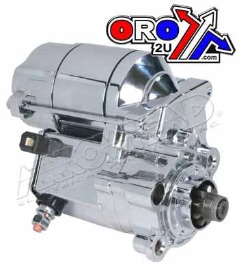 Starter Motor Harley Davidson, SHD0004-C, Chrome Finish 1.4Kw