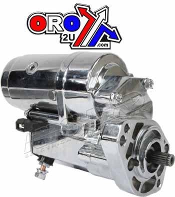 Starter Motor Harley Davidson, SHD0009-C, Chrome 18 Splines