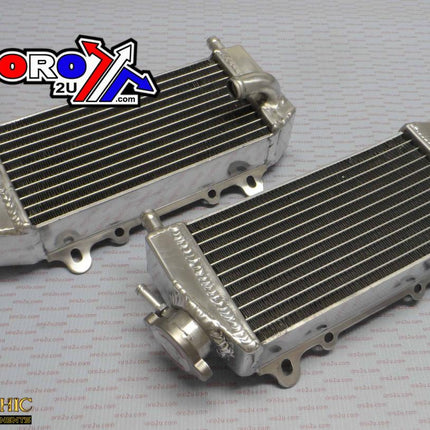 Radiator Set Oversize KXF250 RMZ250 04-05, Psychic XD-10011 Kawasaki Suzuki, 39061-0003 39061-0004 39061-0045 K3906-10003 K3906-10004