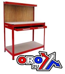 Work Bench With Drawers Red, 27KG, Hilka WB212