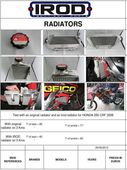 Radiator Left YZF250 07-09, 008011 Irod, 5XC-1240A-G0-00