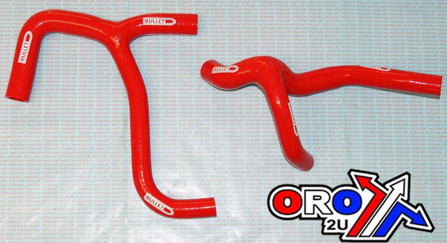 Hose Y Kit 2pcs CRF450F 03-04, Red Silicone Radiator