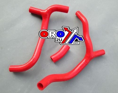 Hose Y Kit 3pcs 09-12 CRF450 Red Silicone Radiator Y Set