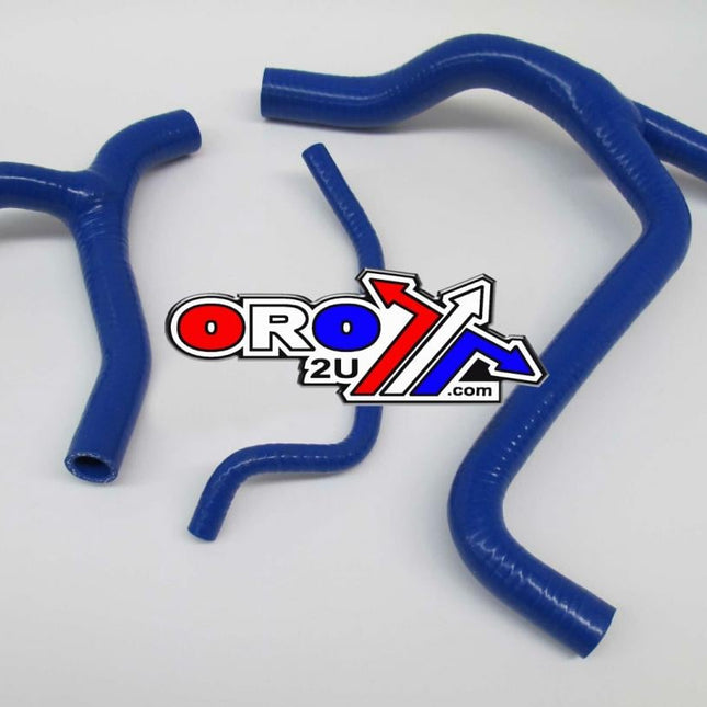 Hose Y Kit 3pcs 09-14 KXF450 Blue Silicone Radiator Y Set
