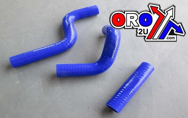 Hose Kit 3pcs KX85 100 98-13 Blue, Silicone Radiator Kawasaki 39062-1425 , 39062-1712 , 39062-1711