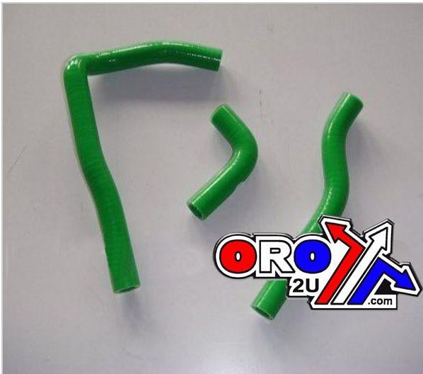 Hose Kit 3pcs KX65, RM65 Green Silicone Radiator