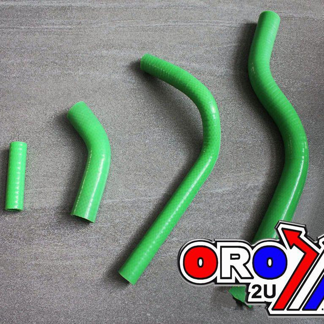 Hose Kit 4pcs KXF250 2004 Kawasaki, Suzuki RMZ250 Silicone Radiator Cooling Green