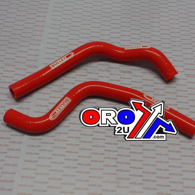 Hose Kit 2pcs CR80R 86-99 Red, Silicone Radiator
