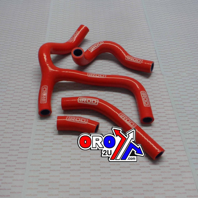 Hose Y Kit 4pcs CRF450R 2015-16 Red, Silicone Radiator Red, Irod