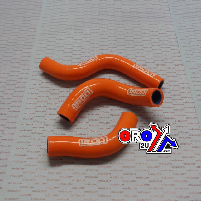HOSE KIT 3pcs KTM350 Freeride 12-14, SILICONE RADIATOR ORANGE, IROD 010072