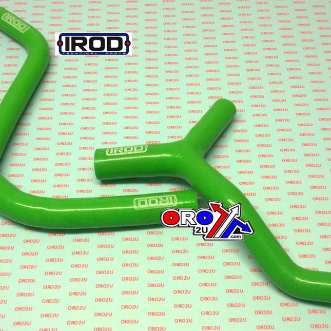 Hose Y Kit 2pcs KX450F Kawasaki KXF450, 16-17 Silicone Radiator Red, Irod 010100