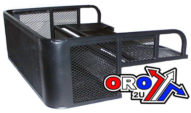 ATV STEEL CARGO RACK / WIRE BASKET, REAR DROP 105x73cm, ((fitting kit not included))