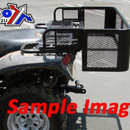 ATV STEEL CARGO RACK / WIRE BASKET, REAR DROP 105x73cm, ((fitting kit not included))
