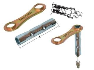 Plug Wrench 16-18mm x 120, Double Hexagon Buzzetti 4854