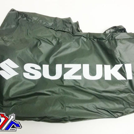 Universal ATV Cover Weather Protector - Suzuki Logo, Vehicle Quad Bike Buggy Shield Storage Cover Sheet, Universal Fitment