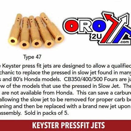 42 Slow Jet Keyster Type 47 18-5865