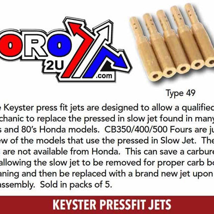 42 Slow Jet Keyster Type 49 18-5918