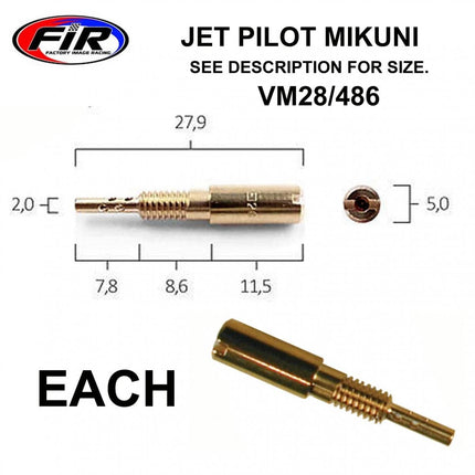 Jet 65.0 Pilot Mikuni Long, / VM28/486