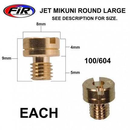 Jet Mikuni Round 117.5 Large, / Mikuni 100/604
