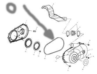 O-ring Clutch Cover ATV