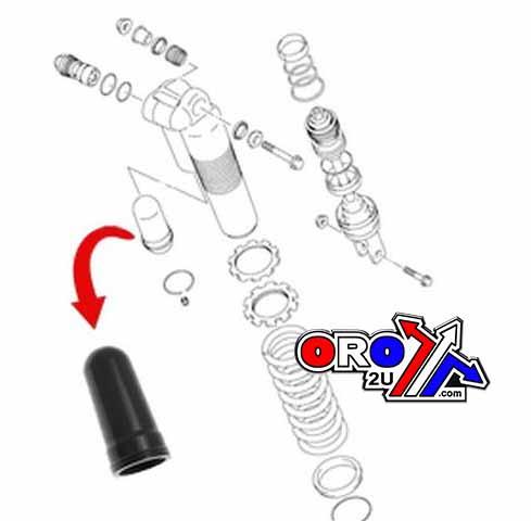 Kyb Bladder D40 x L88mm YZ85, Kayaba 401.09930, KX 85 02-11 YZ 80/85 93-11