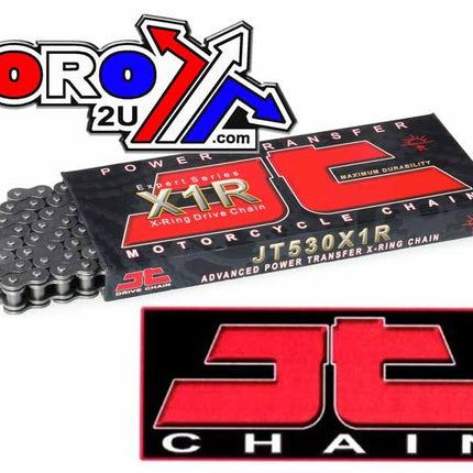 Drive Chain Heavy Duty X-ring Chain 530X1R 110L Black JTC530X1R110RL