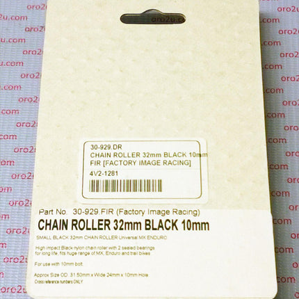 Chain Roller Black IDxODxW 10x32x24, Long Lasting / 32mm OD