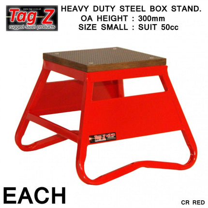Heavy Duty Steel Box Stand MX, Small / 300mm High MX Stand, Red