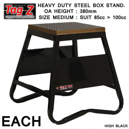 Heavy Duty Steel Box Stand MX, Medium / 380mm High MX Stand, Black