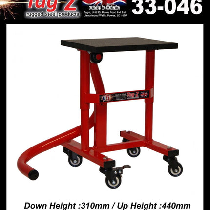 HD Jack-up-stand Twin Leg v5, Wheel About Jack-up-stand, MX & Enduro 125>625cc Bikes