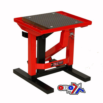 HD Super Lift Twin Leg Stand, Red, Top Quality Tag-z Stand