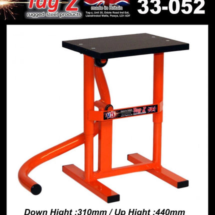 HD Jack-up-stand Twin Leg v5, MX & Enduro 125>625cc Bikes, Large Stand 440mm High MX