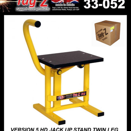 HD Jack-up-stand Twin Leg v5, MX & Enduro 125>625cc Bikes, Large Stand 440mm High MX