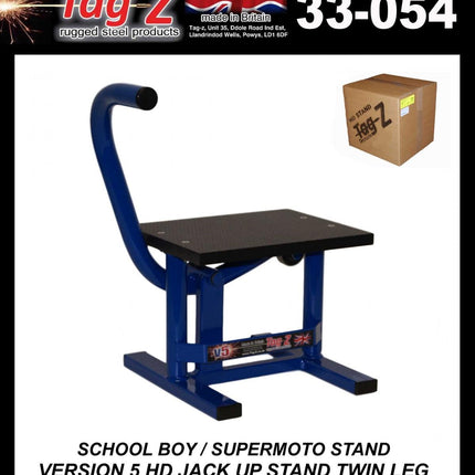 HD Jack-up-stand Twin Leg v5, School Boy / Super Moto Stand, Medium Stand 350mm High