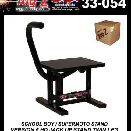 HD Jack-up-stand Twin Leg v5, School Boy / Super Moto Stand, Medium Stand 350mm High