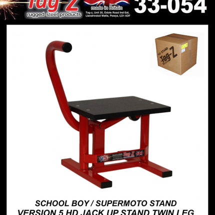 HD Jack-up-stand Twin Leg v5, School Boy / Super Moto Stand, Medium Stand 350mm High