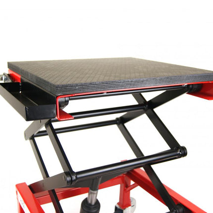 Tagz Wheel About Lift 150KG (freight), Red/black Hydraulic Scissor Stand, MAX Lift Weight 150KG