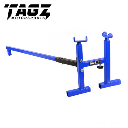 MK2 Left & Right Hand Roll On Stand, Blue & Black / Rock And Roll, Classic, Old School Stand