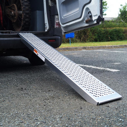 Lightweight Loading Ramp 150x20cm, Motorcycle Quad ATV Access Aluminum, MAX Load 200 Kg Per Ramp