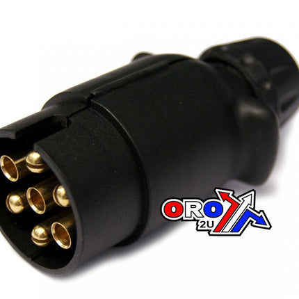 7 Pin Plug Plastic Terminal, TRAILER7PIN Plug / Each, Re 6001