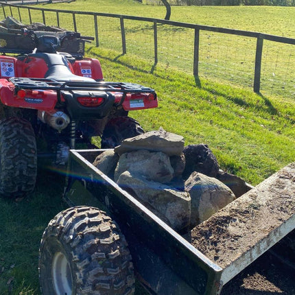 ATV Box Trailer 600KG 2Wheel, Quad Bike Trailer / Black, Extra Carriage Charge!!