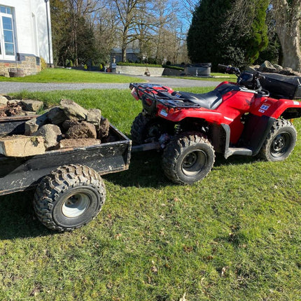 ATV Box Trailer 600KG 2Wheel, Quad Bike Trailer / Black, Extra Carriage Charge!!