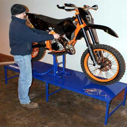 Motorcycle Workbench 440, KX Green, Bike Work Bench, 42kg Freight Charge L2160xH430xW680mm