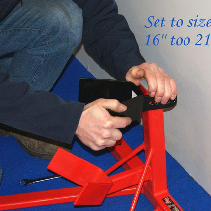 Roll On Wheel Chock Red/bk, Heavy Duty Roll On Shoe