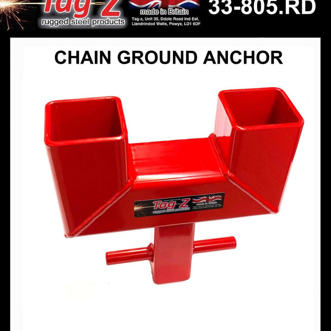 Security Ground Anchor, Chain Mount 40mm Deep Fix, (bike Lock System / Theft / Security)