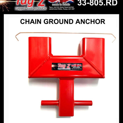 Security Ground Anchor, Chain Mount 40mm Deep Fix, (bike Lock System / Theft / Security)