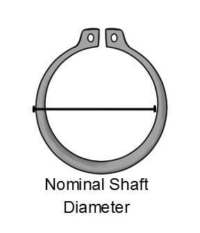 External Circlips 18mm Black, Ext 18mm Shaft / 08-339, !!!!! For Kits Only !!!!!