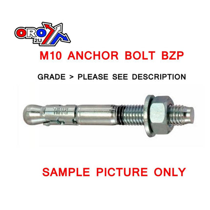 M10x90 Anchor Bolt Bzp Each