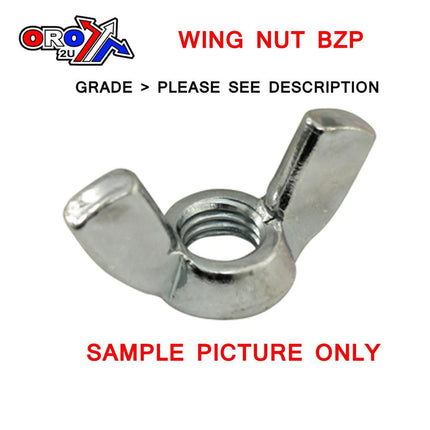 M6 Standard Wing Nut Bzp